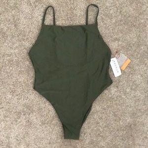 olive green LA Hearts one piece